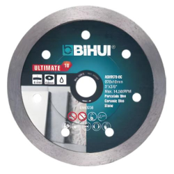 Diamantov� kot�� BIHUI 76 � 10 � 6,5 � 0,8 mm � celoobvodov� na obklady a dla�bu (mokr� rezanie)