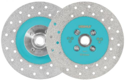 BIHUI diamantov� kot�� 125 mm M14 � rezn�/br�sny, v�kuovo sp�jan�, zrnitos� 50/60