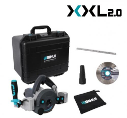 Elektrick pla na dlabu 230 V, SET 2 kot 125 mm, plastov kufor