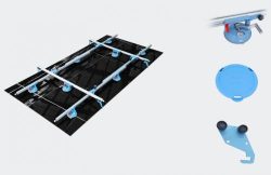 KERA-LIFT 8 � manipula�n� r�m s 8 pr�savkami 160 mm (nosnos� do 150 kg, dla�dice do 340 � 160 cm)