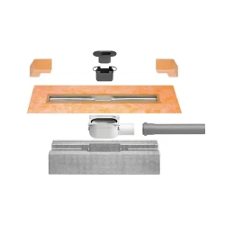 Schlter-KERDI-LINE KLH  lniov odtok, rohov umiestnenie